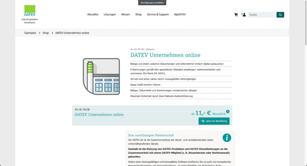Buchhaltungskosten Datev